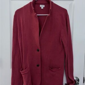 J. Crew Women's Sweater Blazer~ Burnt Orange ~ L